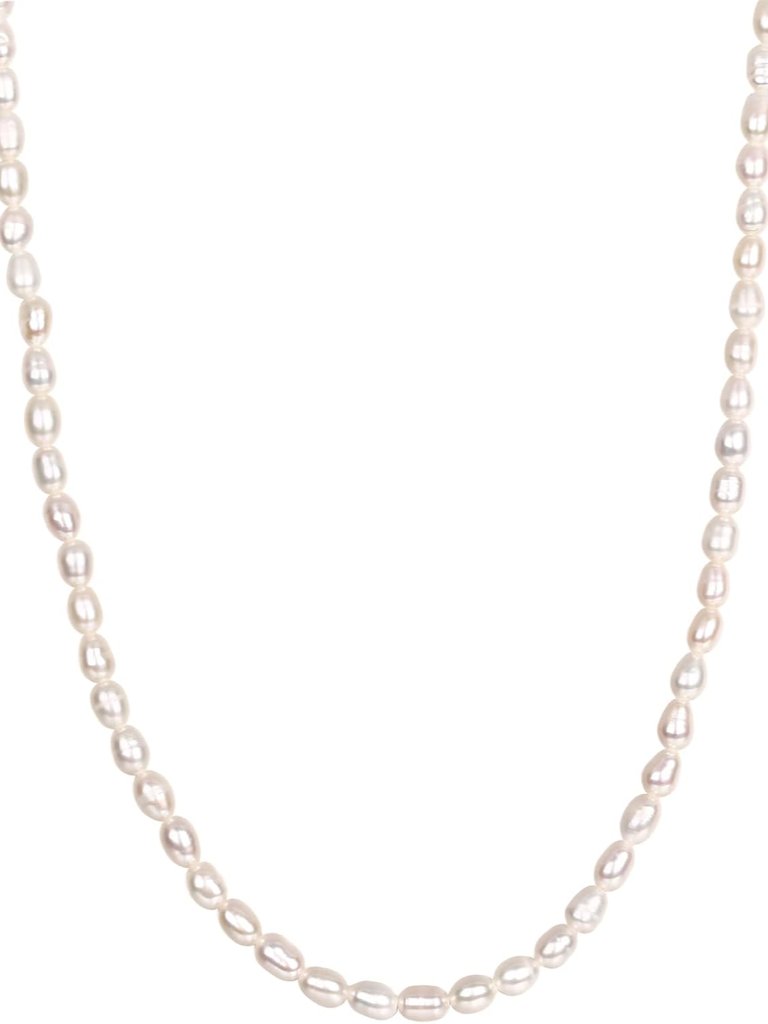 14k-18k Gold Plated Dainty Pearl Necklaces For Women - Station Beaded Choker Pap
